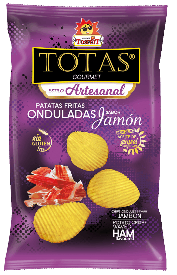 TOS 24 TOTAS ONDULADAS JAMON 30 Grs