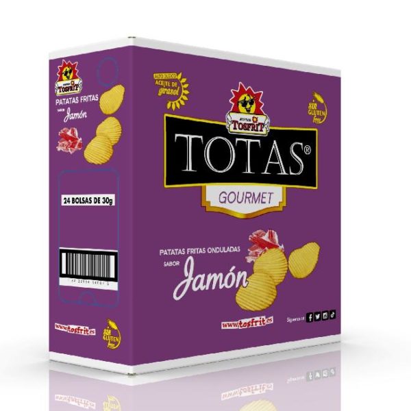 TOS 24 TOTAS ONDULADAS JAMON 30 Grs - Imagen 2