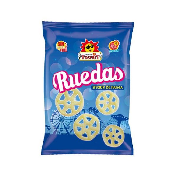TOS 8 RUEDAS SNACK DE PATATA 80 Grs
