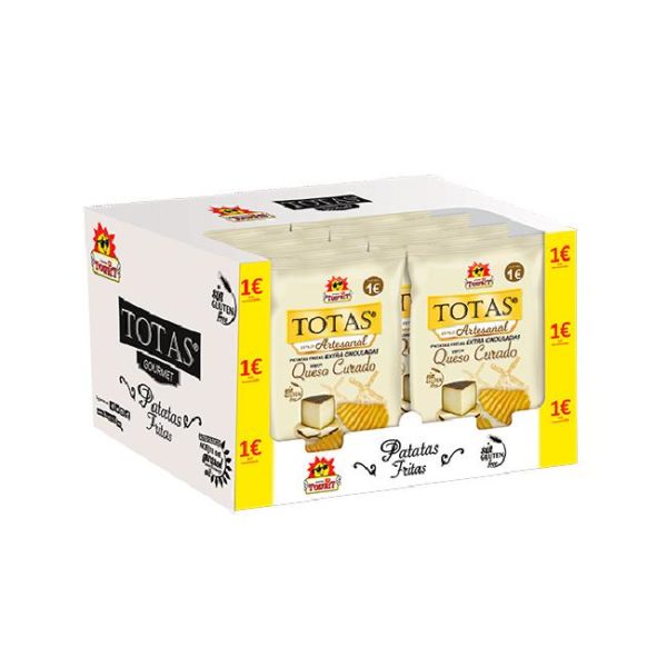 TOS 10 TOTAS ONDULADAS QUESO CURADO 100Grs  M-1€ - Imagen 2
