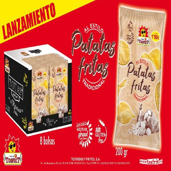 TOS 8 PATATA FRITA TRADICIONAL 180Grs PVP 1,50€