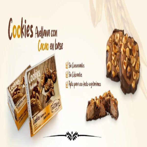NOVA COOKIES AVELLANA CON BASE  CHOCO 2KG (020066) - Imagen 2