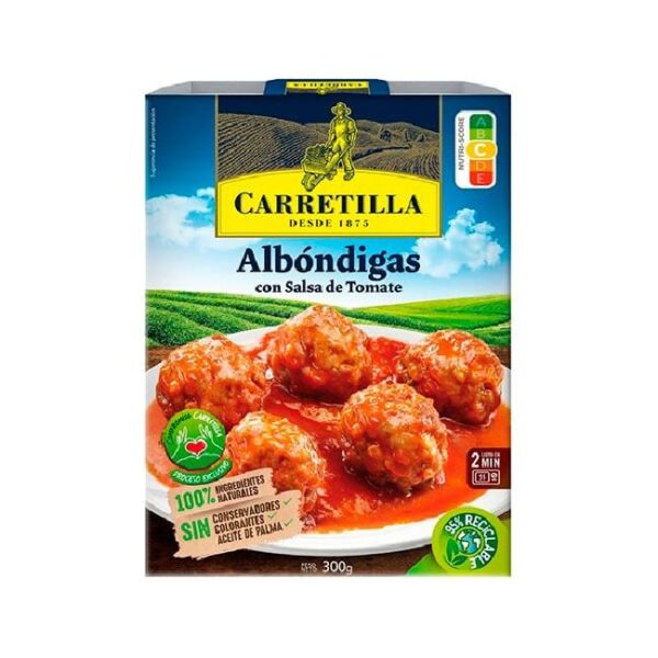 Carretilla Albóndigas con Salsa de Tomate - 300g