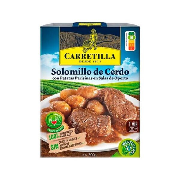 Carretilla Solomillo de Cerdo con Patatas Parisinas en Salsa de Oporto - 300g 