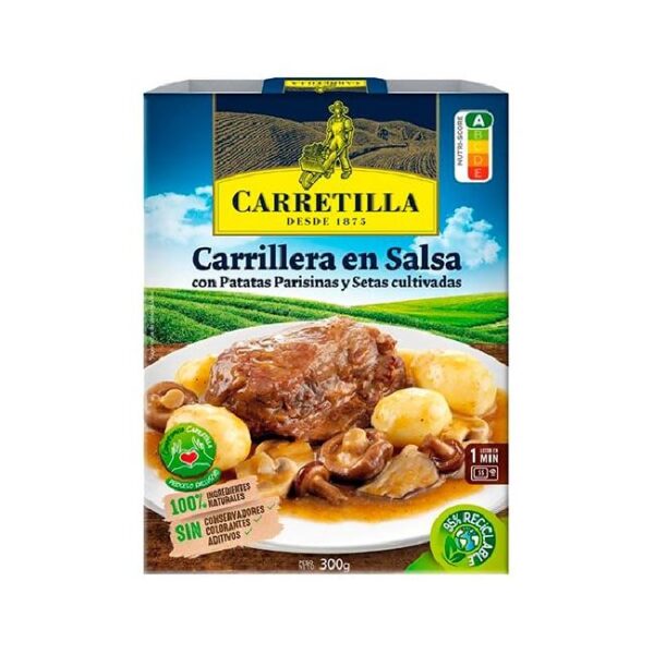 Carretilla Carrilleras con Patatas Parisinas y Setas - 300g 
