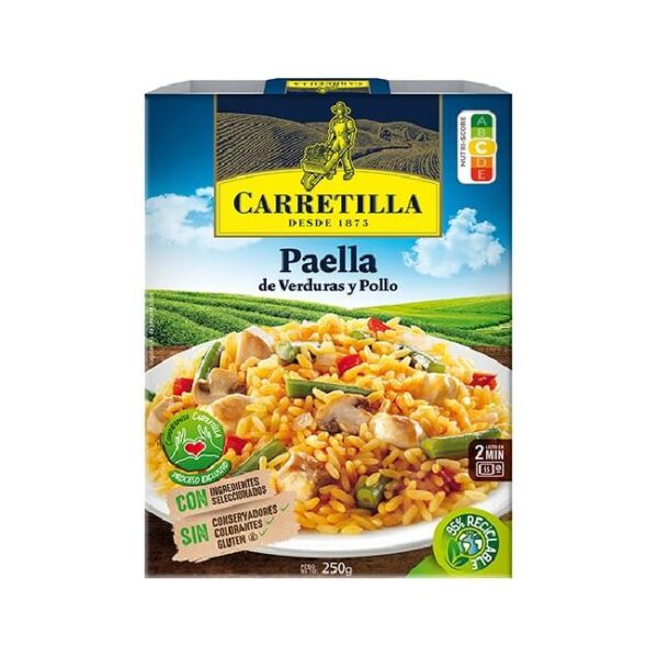 Carretilla Paella de Verduras y Pollo - 250g 