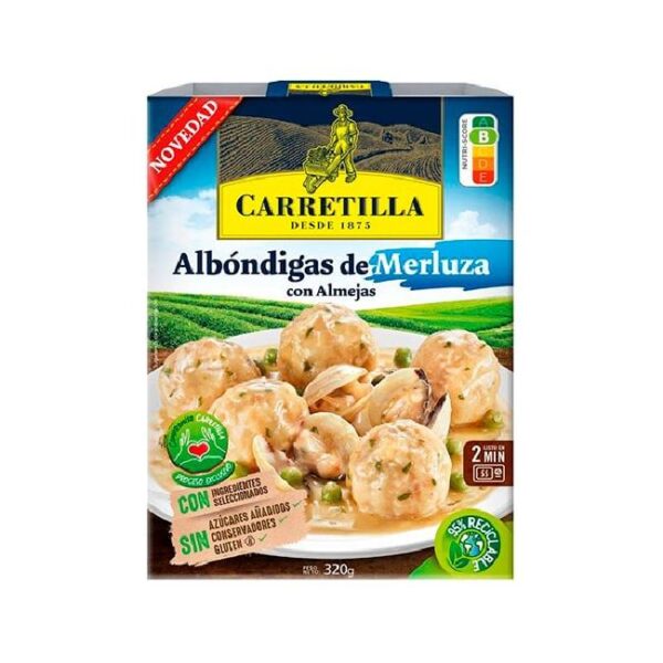 Carretilla Albóndigas de Merluza con Almejas - 320g 