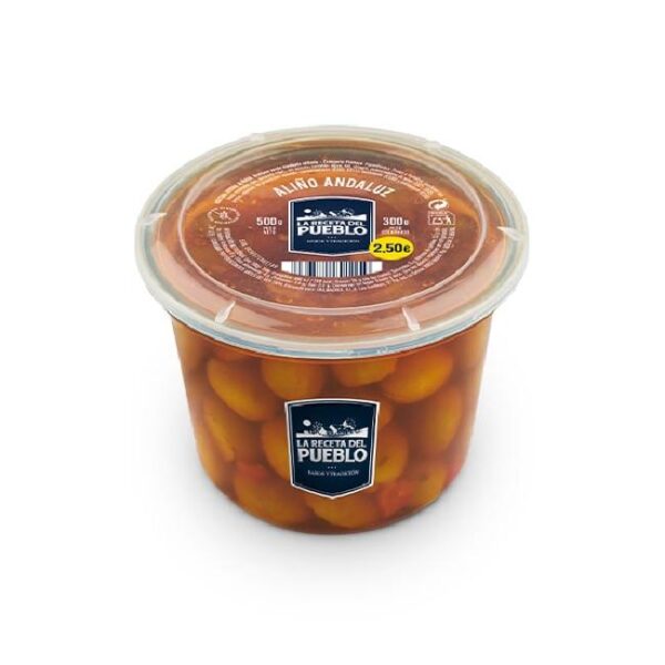 Aceitunas Aliño Andaluz - 6ud x 500g - La Receta del Pueblo