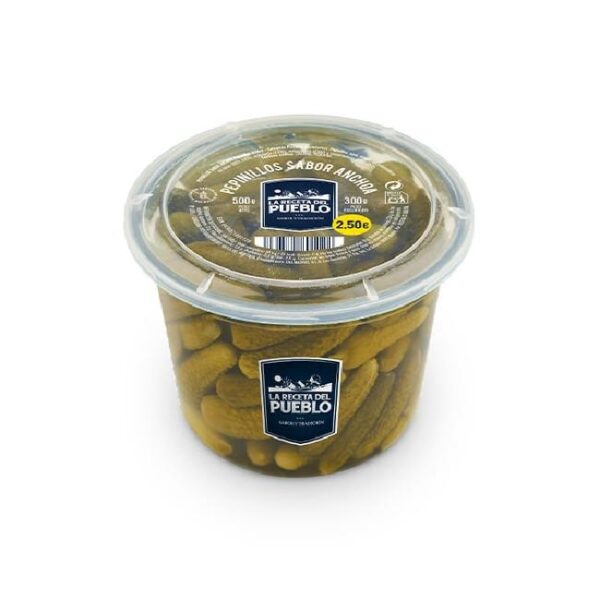 Pepinillos sabor Anchoa - 6ud x300g - La Receta del Pueblo