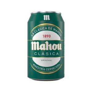 CERVEZA MAHOU CLASICA LATA VERDE 33 cl