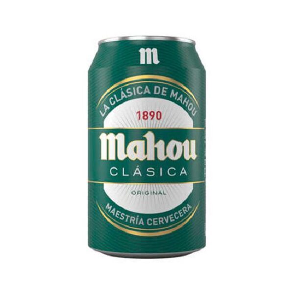 CERVEZA MAHOU CLASICA LATA VERDE 33 cl