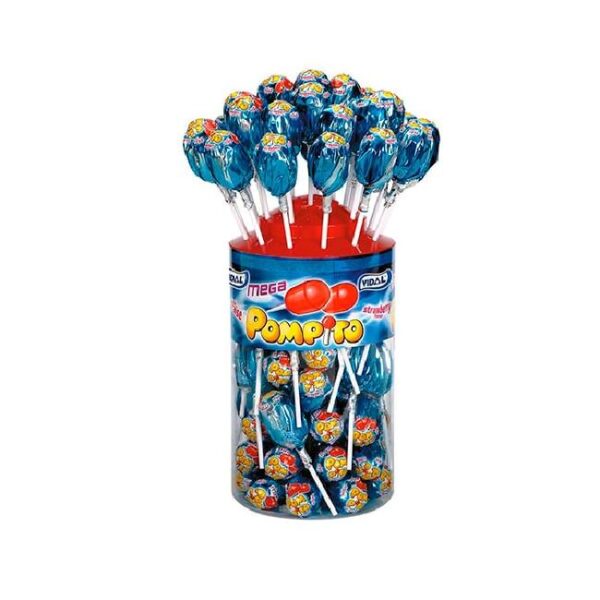 VID 40 MEGA POMPITO FRESA CON CHICLE - Imagen 2