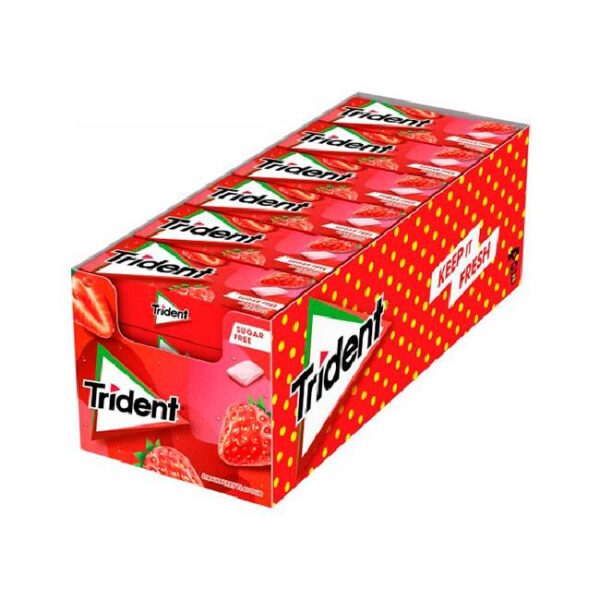 TRIDENT 24 GRAGEA FRESA 14G - Imagen 2