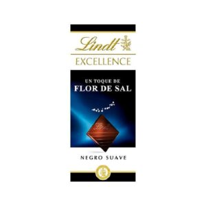 LINDT 20 TABLETAS FLOR DE SAL 100g