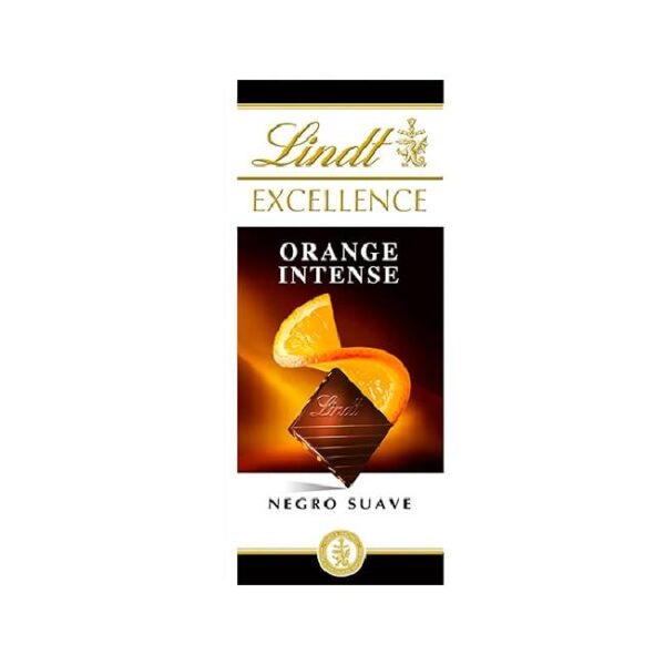 LINDT 20 TABLETAS NARANJA NEGRO 100g