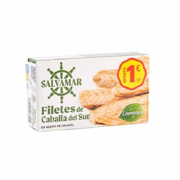 Salvamar Filetes de Caballa en Aceite de Girasol - 85g