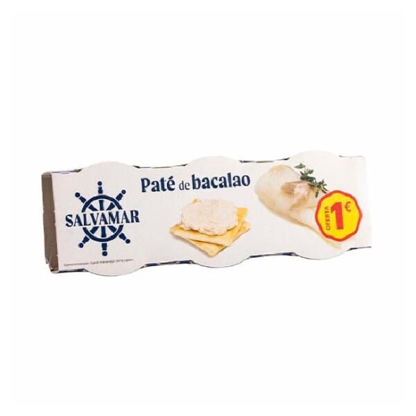 Salvamar Paté de Bacalao - 3ud x 23g