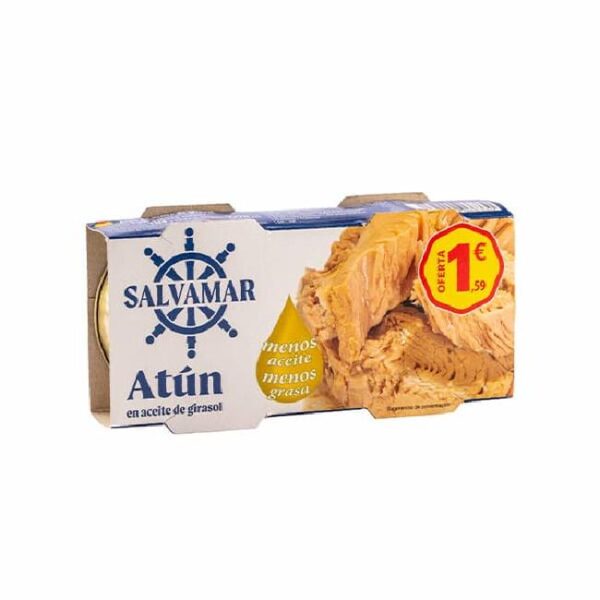 Salvamar Atún en Aceite de Girasol - 2 latas x 80g