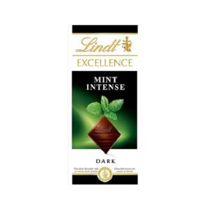 LINDT 20 TABLETAS MENTA INTENSA NEGRO 100g