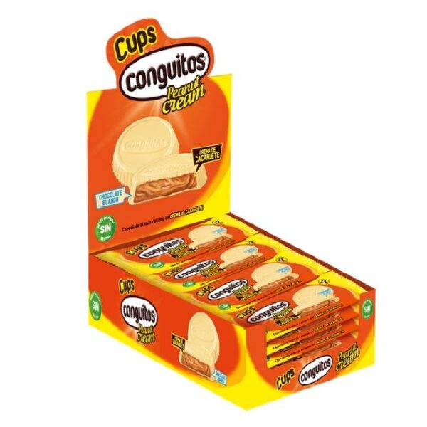 CONGUITOS 16 CUPS CHOCO BLANCO PACK 34G - Imagen 2