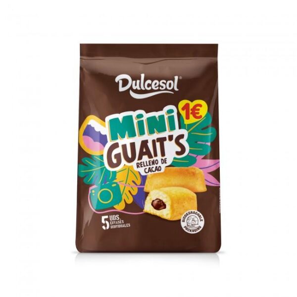SOL MINIGUAITS CACAO 5u 110g  12paq 1€ (w:1u) - Imagen 2
