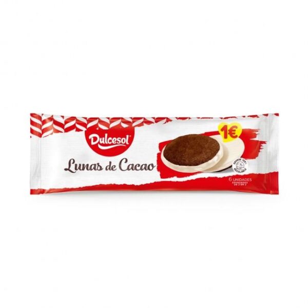 SOL LUNAS DE CACAO 6u (3X2) 132g 14pak 1€ (w:1u) - Imagen 2