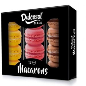 SOL MACARON 16 ESTUCHE 3 SABORES 240g (LIM-FRAMB-CH) (w:1u)