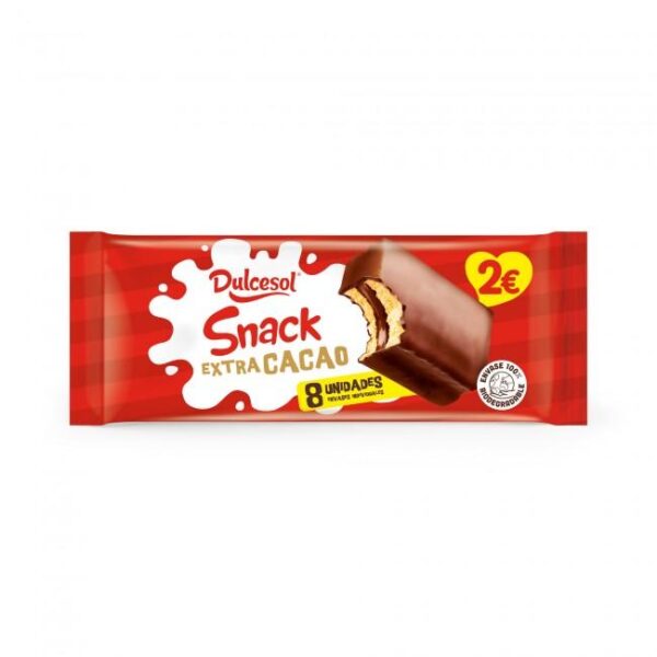 SOL SNACK EXTRA CACAO 8U 14pak 2€ (w:1u) - Imagen 2