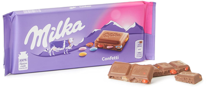 Milka Confetti Tableta - 100g